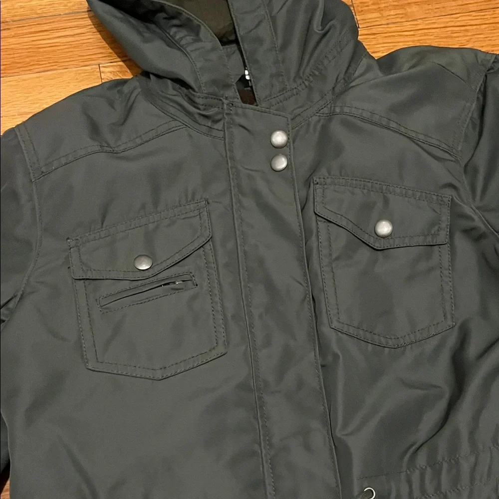 J Crew Military Green Jacket with hood